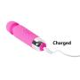 Finever Wand Massager Powerful 20 Speed Power Vibe Full Body Massage Waterproof Rechargeable Therapeutic Pink