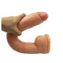 Aixidd Dîldɔ, Body Relax ，Waterproof Massage Hands-Free Belt Sucker Female Beginners Toy,14.9inch (Color : Skin)