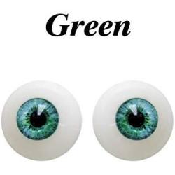 AILIJIA 1 Pair Eyes for Sex Dolls Adult Love Doll Sex Toy Replaceable Dolls Eyes 4 Colors-Blue/Green/Brown/Black (Green)