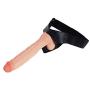 MXYLYM9 Strǎp ǒn Hǎrněss fǒr Pěgging, Training Kit for Women Personal Massaging Toy Ergonomic Design Stick Female Soft Wand Flesh Color PVC+ Artificial Leather Pants (L:11.4inch, W: 1.96inch)