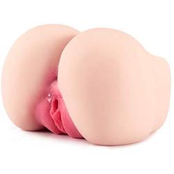 Pussy Ass Masturbator-3D Realistic Dual Deep Vagina & Anal Male Sex Toy-Lifelike Adult Masturbation (4.63 Pounds)