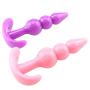 NVXYP Ànàl Plǔg Four-Piece Silicone Fěmǎlě G Póínt Ǎnǎl Wǎnd Adult Sěx Toys Mǎstǔrbǎtíón Ǎnǎl Sěx Tóys 0416 (Color, Purple),Pink