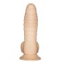 Realistic Dildo for Beginner, LZYAA Body Safe Soft Silicone Penis Adult Sex Toys, Strong Suction Cup (Beige)