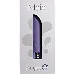 Maia Toys Angel Crystal Gem Supercharged Bullet Vibrator, Purple