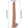 JRZDFXS Silicone 15.74in Lifelike Huge Women Personal Relax Massager High Quality Material for Female Beginner Personal Body