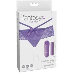 Pipedream Products Fantasy for Her Crotchless Panty Thrill Her, Purple