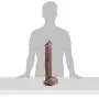 CONtenct 12.04 Inch Rea&listic Huge Dillo with Absorbing Cup for Women Artificial ToyWand