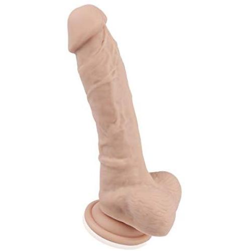 Abandship 8 FDA Silicone Dildo Cock Adjustable Baseball Hot-Realistic Flesh with Suction Cup, Sex Female Massage Toys for Optimal Pleasure