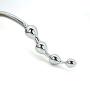 Metal Anal Beads Plug Silver Stainless Steel Anal Dildo Wand Hook Butt Plug Anus Stimulation