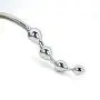 Metal Anal Beads Plug Silver Stainless Steel Anal Dildo Wand Hook Butt Plug Anus Stimulation
