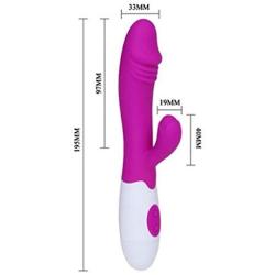 Lifestyler Women G-Spot Vibrating Clitoral Stimulator Vibrator Massager Adult Sex Toy (Purple)