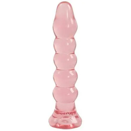Doc Johnson Crystal Jellies - Ribbed Dildo/Anal Plug - For Beginners - Pink Doc Johnson Crystal Jellies - Ribbed Dildo/Anal Plug - For Beginners - Pink