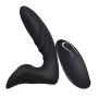 Men Wand Massager Quiet Strong Powerful Massager Personal Release Wireless Control Waterproof USB Rechargeable Safe Silicone Massager with Ripple Black