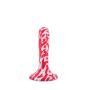 6.7 Inch Silicone Pride of Canada Dildo with Powerful Suction Cup Base, Grooved Shaft and Strap on Harness Compatible