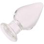 NewMaxer Huge Head Glass Butt Plug Crystal Anal Plug Bum Plug Pleasure Bomb Plug Anal Trainer Anal Expander Training Sex Toy (6.3inch L)