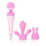 Inspire Handheld Flexible-Headed Cordless Electric Mini Massager Set - Pink Inspire Handheld Flexible-Headed Cordless Electric Mini Massager Set - Pink