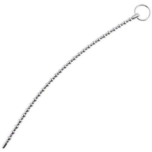 LTY 38cm Horse Eye Stick Stimulates Urethra Male Stainless Steel Expansion Pull Beads Fun Toy T-Shirt
