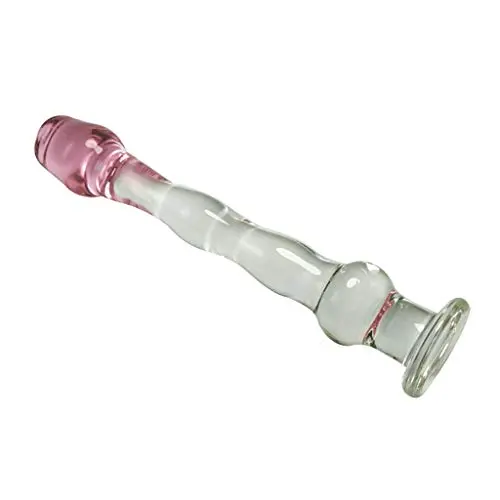 a-YUEYUE Crystal Glass Pleasure Wand Dilo Glass Rose Double Head Design Personal Massager a-YUEYUE Crystal Glass Pleasure Wand Dilo Glass Rose Double Head Design Personal Massager