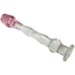 Knowwest Crystal Glass Pleasure Wand Dido Glass Rose Double Head Design Personal Massager Àmàl Six Toy