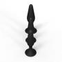Silicone Butt Plug Kit by Healthy Vibes (3 Pack, Black) - Anal Sex Beginner Set Helps Train Rectum for More Comfortable Intercourse - Anal Toy with Suction Cup Base - Made of Medical-Grade Silicone