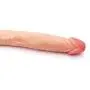 CHAODIAO 16 inches Toy Double-Headed Hands-Free Waterproof Pénis Furniture Non-Electric Massager，Ď-Dîld`ɔ Natural 15 Inch Silicone Wand for Women-GuYAN