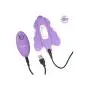 CalExotics Venus Butterfly Silicone Remote Rocking Penis – Hands Free Strap On Personal Massager Probe with Controller – Waterproof Adult Vibrator Sex Toy for Couples - Purple