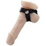 xinYxzR Adult Sex Toy Men Faux Leather Cock Penis Ring Harness Cage Delay Bondage Gear Black
