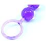 Cloud 9 Novelties Classic Anal Beads Flexible Body Safe with Reinforced Handle, Purple, 0.10 Pound