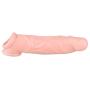 Reusable Condom Sleeve Silicone Penis Case Cover Penis Extender Enhancer Enlarger Sleeve Crystal Elastic Sleeve Cock Ringfor Male + Gift