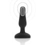 B-VIBE - Novice Plug - Beginner Vibrating Butt Plug That Offers 15 Vibrating Patterns & 6 Intensity Levels (Insertable Size: 3.35” / 8.5 cm x 1” / 2.5 cm - Color: Black)