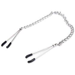 Unique Design BrēAst Clip VAgíǹA Clip Flirting Long Chain Nípplē Clamps Metal Long Chain Nípplē Clamps Tweezers