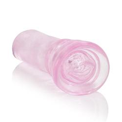 CalExotics Award Winning Sue Johanson’s Super Head HonchoMale Masturbator - Male Silicone Masturbation Sleeve - 6.5 Inch Adult Male Sex Toy - Pink