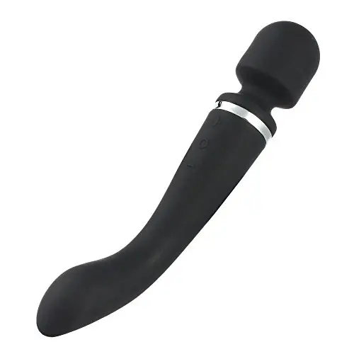 Wand Massager,Rechargeable Cordless Magic Vibrator Wand Clitoral Vibrator Stimulation with 20 Speeds Double End Vibrating Adult Sex Toys for Women Couples (Black) Wand Massager,Rechargeable Cordless Magic Vibrator Wand Clitoral Vibrator Stimulation with 20 Speeds Double End Vibrating Adult Sex Toys for Women Couples (Black)