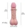 Risareyi T-Shirt 3D Realistic peniš Toy for Men Dîd`lɔ Handheld Massage Wand Extender Enhancement Device Six Toys