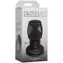 Doc Johnson Platinum Premium Silicone - The Stretch - Hollow Butt Plug - Medium - Black