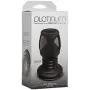 Doc Johnson Platinum Premium Silicone - The Stretch - Hollow Butt Plug - Medium - Black