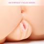 Y-Not Lifelike 3D Sex Doll Male Masturbator Realistic Silicone Ass Vagina Pussy and Anal Stroker Sex Toy with Vibrator Flesh