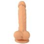 Naughty Cock Silicone Dildo - Huge, Thick, Realistic, Suction Cup - Sex Toy for Vaginal, Anal, and G-Spot - 8 Inch (Flesh)