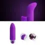 YUXINGER Female Personal Finger V-ībrātōr Stímulators Powerful G-Sppot Massager for Women - Purple