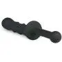 Brave669 Women Men Silicone Flexible G-spot Butt Plug Stick Massager Toy - Black