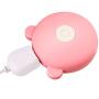 7 Speed Dual Motor Double Head Pleasure Waterproof Quiet USB Recharging Vibrating Memory Function Safer and Convenient Silicone Handheld Vibartion Color Pink