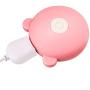Double Head 7-Speed Waterproof Dual Motor Silent USB Rechargable Small for Deep Tissue Massager Handheld Pink