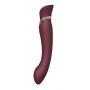 ZALO Queen Set G-spot PulseWave Vibrator with Suction Sleeve Wine Red