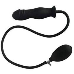 Relax Toy Perfect Tool Black Soft Amal Massager Plug - Inflatable Amal Plug Unisex Pleasure Toy Improve Happiness Sold by