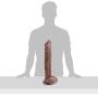 Tingxuan JDesto 12.2-inch Silicone Díldɔ Female Body Wand Relaxing Massager, a Beginners Life-Like Suction Cup Tool DEPUR