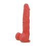 Lickerlish SPATTS 8.5" Premium Silicone Dildo Red with Suction Cup