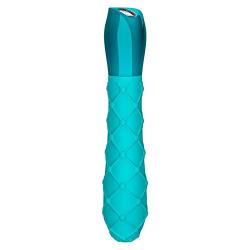 Jopen Jopen Key Ceres Lace Silicone Vibrator Waterproof 5.25 Inch, Robin Egg Blue