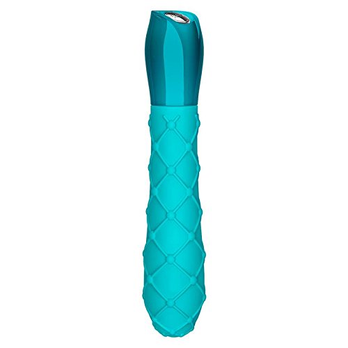 Jopen Jopen Key Ceres Lace Silicone Vibrator Waterproof 5.25 Inch, Robin Egg Blue