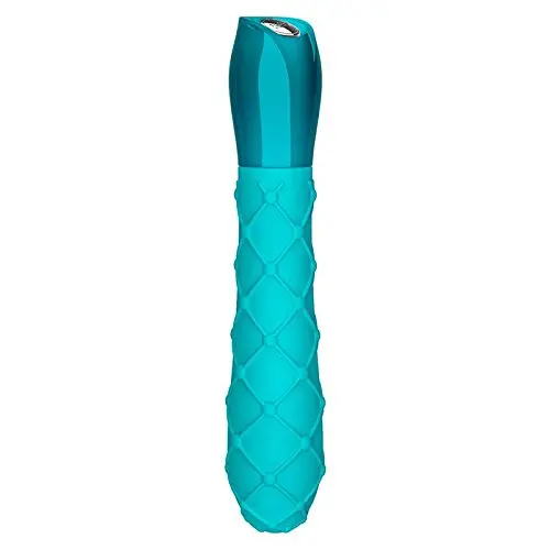 Jopen Jopen Key Ceres Lace Silicone Vibrator Waterproof 5.25 Inch, Robin Egg Blue Jopen Jopen Key Ceres Lace Silicone Vibrator Waterproof 5.25 Inch, Robin Egg Blue