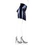 kanersty Womens Faux Leather Sexy Bondage Exposed Butt Mini Package Skirt Cosplay Sex Toy